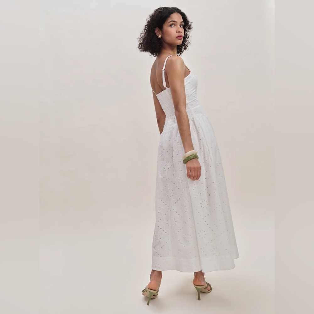 Reformation White Eyelet Maxi Dress - Picture 2 of 7